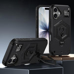 六角盔甲磁吸支架稱重手機殼，適用於 iPhone 16、iPhone 15 Pro Max、iPhone 15 Pro、iPhone 15 Plus、iPhone 15、iPhone 14 Plus