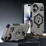 六角盔甲磁吸支架稱重手機殼，適用於 iPhone 16、iPhone 15 Pro Max、iPhone 15 Pro、iPhone 15 Plus、iPhone 15、iPhone 14 Plus