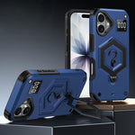 六角盔甲磁吸支架稱重手機殼，適用於 iPhone 16、iPhone 15 Pro Max、iPhone 15 Pro、iPhone 15 Plus、iPhone 15、iPhone 14 Plus
