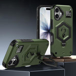 六角盔甲磁吸支架稱重手機殼，適用於 iPhone 16、iPhone 15 Pro Max、iPhone 15 Pro、iPhone 15 Plus、iPhone 15、iPhone 14 Plus