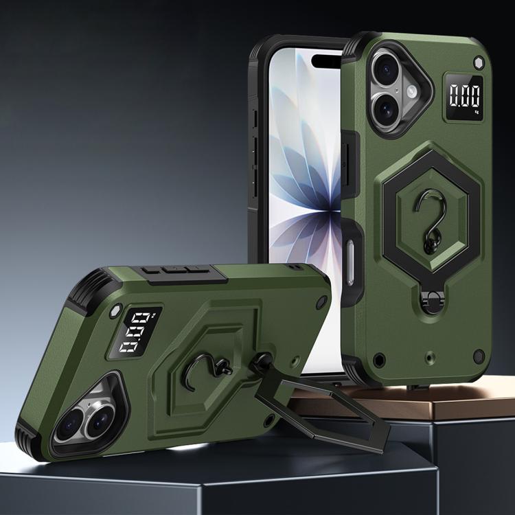 六角盔甲磁吸支架稱重手機殼，適用於 iPhone 16、iPhone 15 Pro Max、iPhone 15 Pro、iPhone 15 Plus、iPhone 15、iPhone 14 Plus