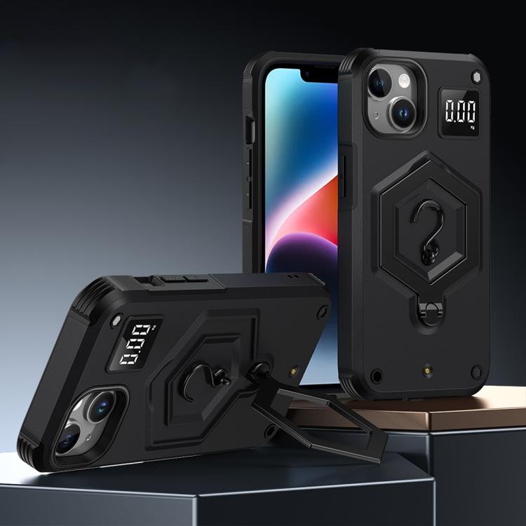 六角裝甲磁吸支架秤重手機殼，適用於 iPhone 14 / 13，iPhone 14 Pro，iPhone 14 Pro Max，iPhone 13 Pro Max，iPhone 13 Pro，iPhone 12 Pro Max