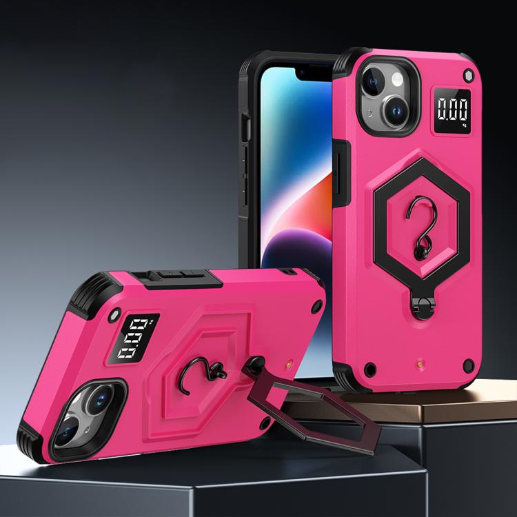 六角裝甲磁吸支架秤重手機殼，適用於 iPhone 14 / 13，iPhone 14 Pro，iPhone 14 Pro Max，iPhone 13 Pro Max，iPhone 13 Pro，iPhone 12 Pro Max