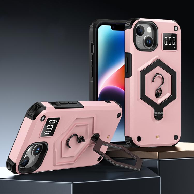 六角裝甲磁吸支架秤重手機殼，適用於 iPhone 14 / 13，iPhone 14 Pro，iPhone 14 Pro Max，iPhone 13 Pro Max，iPhone 13 Pro，iPhone 12 Pro Max