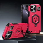 六角裝甲磁吸支架秤重手機殼，適用於 iPhone 14 / 13，iPhone 14 Pro，iPhone 14 Pro Max，iPhone 13 Pro Max，iPhone 13 Pro，iPhone 12 Pro Max