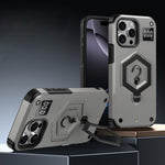 六角裝甲磁吸支架秤重手機殼，適用於 iPhone 14 / 13，iPhone 14 Pro，iPhone 14 Pro Max，iPhone 13 Pro Max，iPhone 13 Pro，iPhone 12 Pro Max