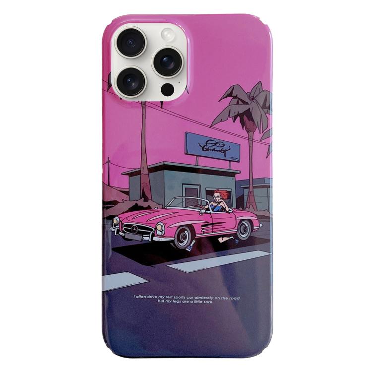 彩繪圖案 PC 手機殼，適用於 iPhone 17 Pro Max
