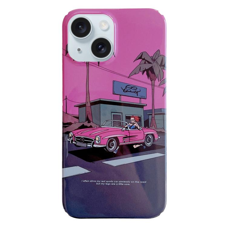 彩繪圖案 PC 手機殼，適用於 iPhone 17