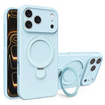 液態矽膠 MagSafe 支架手機殼，適用於 iPhone 17 Pro Max、iPhone 17 Pro、iPhone 17、iPhone Air