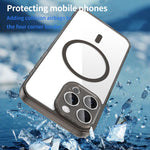 PC混合TPU氣囊防震MagSafe手機殼，適用於 iPhone 15