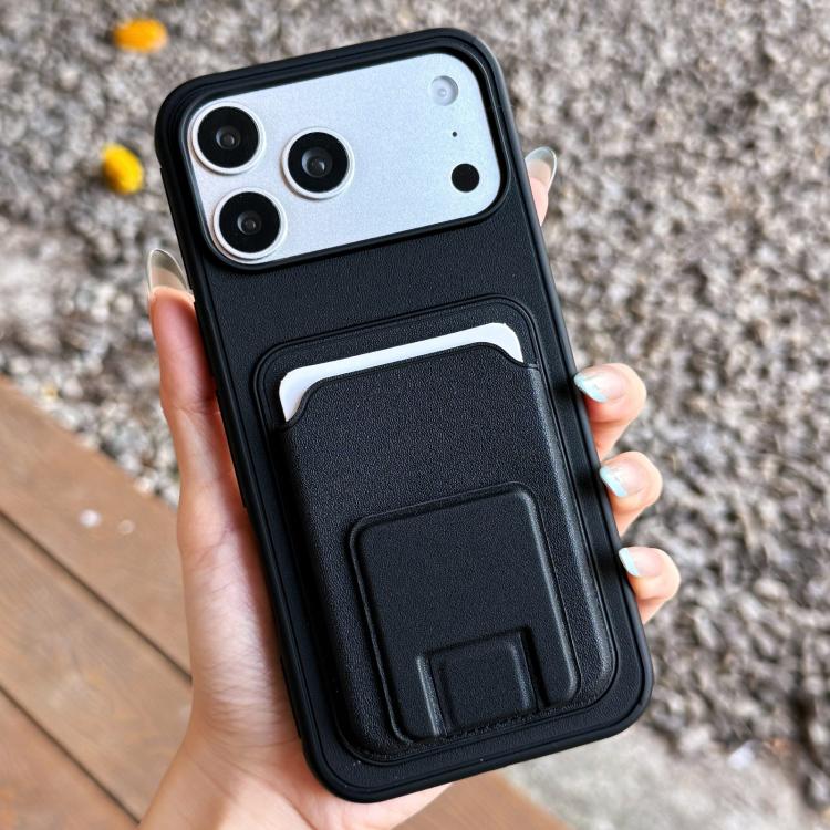 方形折疊卡包支架手機殼，適用於 iPhone 17 Pro Max、iPhone 17 Pro、iPhone 17、iPhone Air、iPhone 16 Pro Max、iPhone 16 Pro
