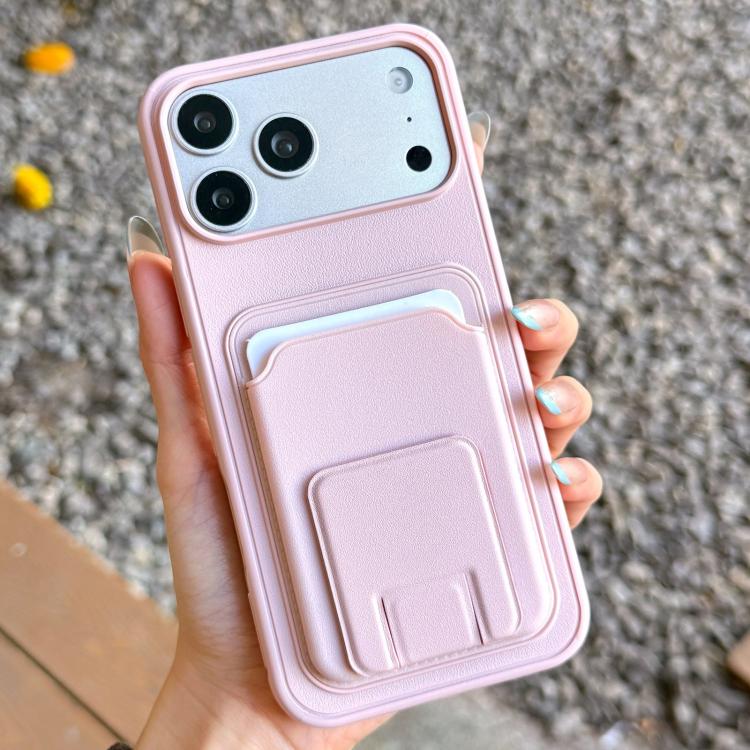 方形折疊卡包支架手機殼，適用於 iPhone 17 Pro Max、iPhone 17 Pro、iPhone 17、iPhone Air、iPhone 16 Pro Max、iPhone 16 Pro