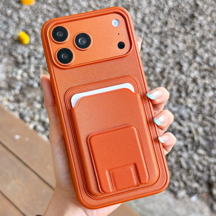 方形折疊卡包支架手機殼，適用於 iPhone 17 Pro Max、iPhone 17 Pro、iPhone 17、iPhone Air、iPhone 16 Pro Max、iPhone 16 Pro