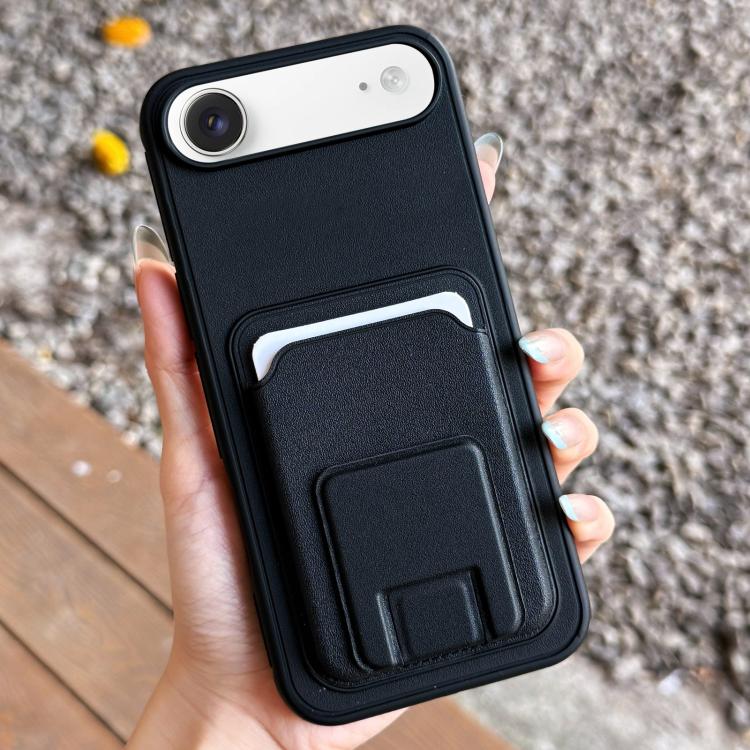 方形折疊卡包支架手機殼，適用於 iPhone 17 Pro Max、iPhone 17 Pro、iPhone 17、iPhone Air、iPhone 16 Pro Max、iPhone 16 Pro