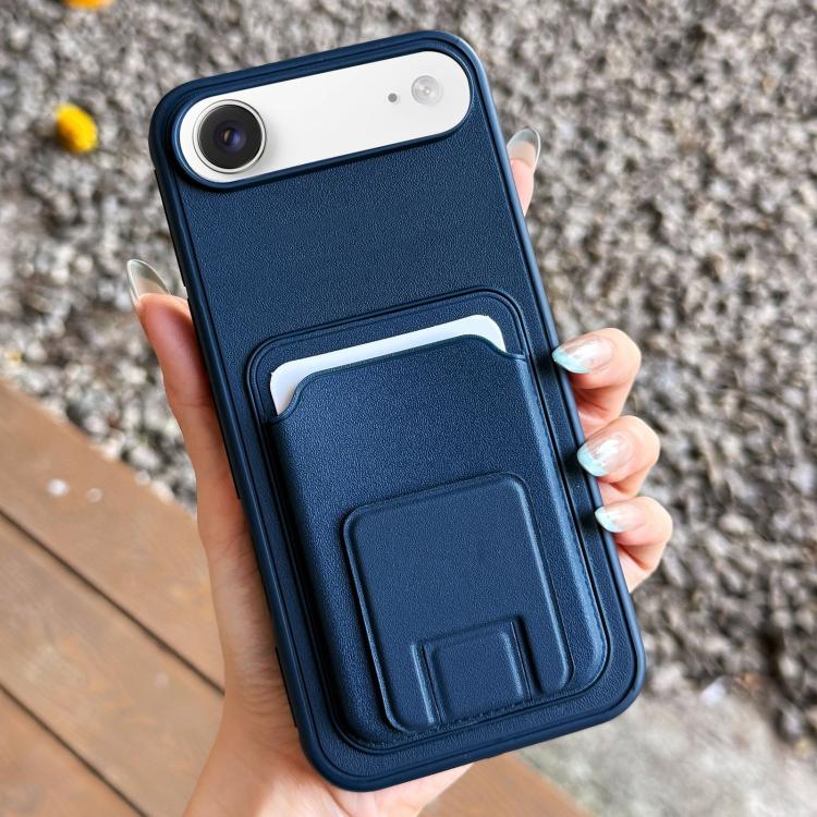 方形折疊卡包支架手機殼，適用於 iPhone 17 Pro Max、iPhone 17 Pro、iPhone 17、iPhone Air、iPhone 16 Pro Max、iPhone 16 Pro