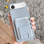 方形折疊卡包支架手機殼，適用於 iPhone 17 Pro Max、iPhone 17 Pro、iPhone 17、iPhone Air、iPhone 16 Pro Max、iPhone 16 Pro