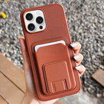 方形折疊卡包支架手機殼，適用於 iPhone 17 Pro Max、iPhone 17 Pro、iPhone 17、iPhone Air、iPhone 16 Pro Max、iPhone 16 Pro