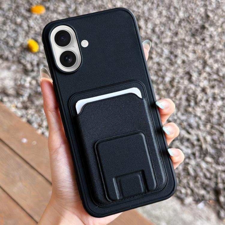 方形折疊卡包支架手機殼，適用於 iPhone 16 Plus、iPhone 16、iPhone 15 Pro Max、iPhone 15 Pro、iPhone 15 Plus、iPhone 15