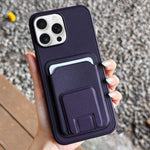 方形折疊卡包支架手機殼，適用於 iPhone 16 Plus、iPhone 16、iPhone 15 Pro Max、iPhone 15 Pro、iPhone 15 Plus、iPhone 15