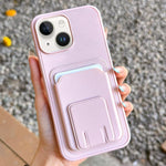 方形折疊卡包支架手機殼，適用於 iPhone 16 Plus、iPhone 16、iPhone 15 Pro Max、iPhone 15 Pro、iPhone 15 Plus、iPhone 15
