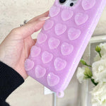 愛心吸盤半透明閃粉手機殼，適用於 iPhone 14、iPhone 14 Pro Max、iPhone 13