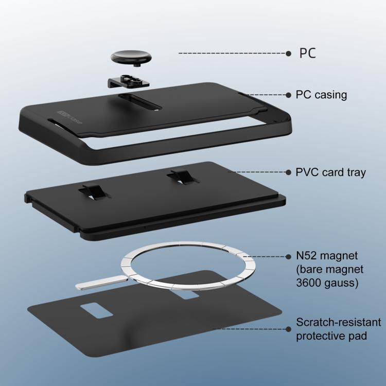 XDcase 側推磁吸三卡夾，適用於 iPhone / Galaxy 及更多機型