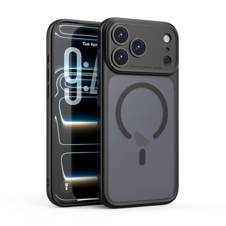 精準孔位 PC 透明防震磁吸手機殼，適用於 iPhone 17 Pro Max、iPhone 17 Pro