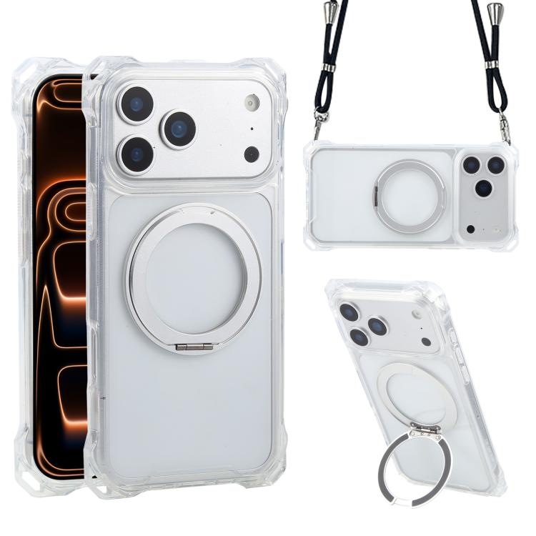 XDcase 旋轉支架四角孔磁吸手機殼，不含掛繩，適用於 iPhone 17 Pro Max、iPhone 17 Pro