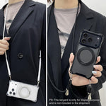 XDcase 旋轉支架四角孔磁吸手機殼，不含掛繩，適用於 iPhone 17 Pro Max、iPhone 17 Pro