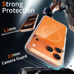 彩色硬質 PC 混合軟 TPU 磁吸手機殼，適用於 iPhone 17 Pro Max、iPhone 17 Pro、iPhone 17