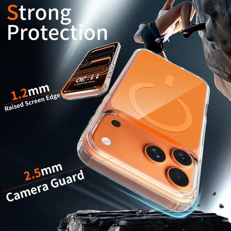 彩色硬質 PC 混合軟 TPU 磁吸手機殼，適用於 iPhone 17 Pro Max、iPhone 17 Pro、iPhone 17