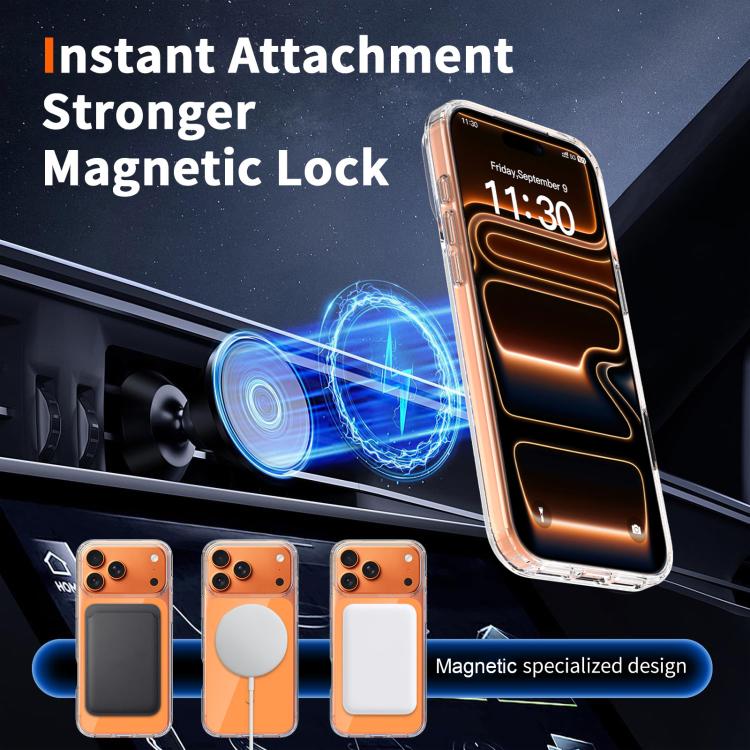 彩色硬質 PC 混合軟 TPU 磁吸手機殼，適用於 iPhone 17 Pro Max、iPhone 17 Pro、iPhone 17