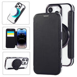 超薄旋轉支架磁吸鍍層素皮手機殼，適用於iPhone 16 Pro、iPhone 16 Plus、iPhone 16、iPhone 15 Pro Max、iPhone 15 Pro、iPhone 15 Plus / 14 Plus