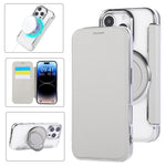 超薄旋轉支架磁吸鍍層素皮手機殼，適用於iPhone 16 Pro、iPhone 16 Plus、iPhone 16、iPhone 15 Pro Max、iPhone 15 Pro、iPhone 15 Plus / 14 Plus