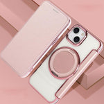 超薄旋轉支架電鍍素皮手機殼，適用於 iPhone 15，iPhone 14 / 13，iPhone 14 Pro，iPhone 14 Pro Max，iPhone 13 Pro Max，iPhone 13 Pro