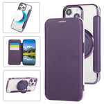 超薄旋轉支架電鍍素皮手機殼，適用於 iPhone 15，iPhone 14 / 13，iPhone 14 Pro，iPhone 14 Pro Max，iPhone 13 Pro Max，iPhone 13 Pro