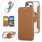 超薄旋轉支架電鍍素皮手機殼，適用於 iPhone 15，iPhone 14 / 13，iPhone 14 Pro，iPhone 14 Pro Max，iPhone 13 Pro Max，iPhone 13 Pro