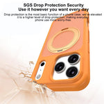 親膚防污旋轉支架磁吸裝甲手機殼，適用於iPhone 17 Pro Max、iPhone 17 Pro