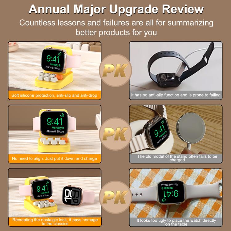 XDcase 適用於 Apple Watch 打字機設計智慧手錶充電座