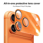 XDcase 2片裝一體成型半透明磨砂壓克力鏡頭保護貼，適用於 iPhone 17 Pro Max、iPhone 17 Pro