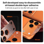 XDcase 2片裝一體成型半透明磨砂壓克力鏡頭保護貼，適用於 iPhone 17 Pro Max、iPhone 17 Pro