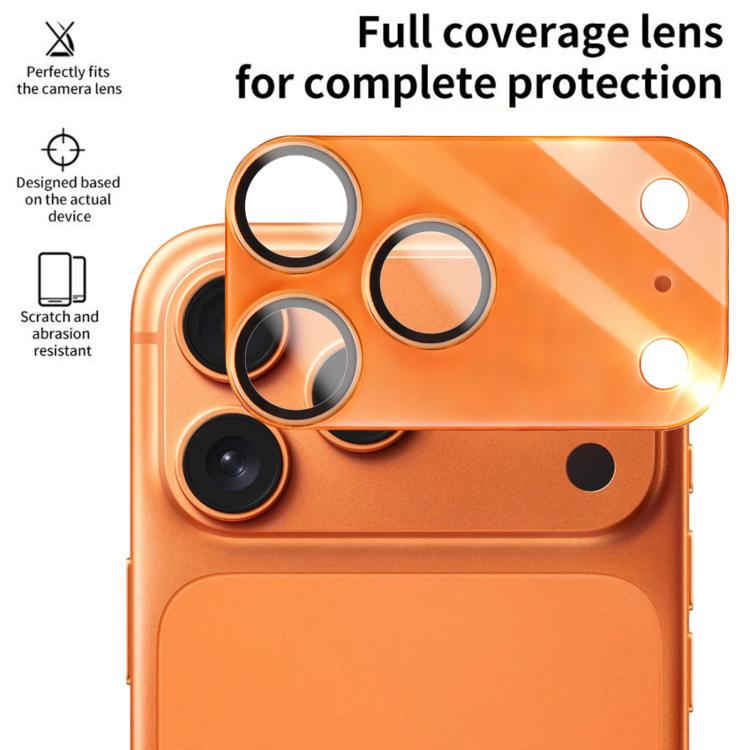 XDcase 2片裝一體成型半透明磨砂壓克力鏡頭保護貼，適用於 iPhone 17 Pro Max、iPhone 17 Pro