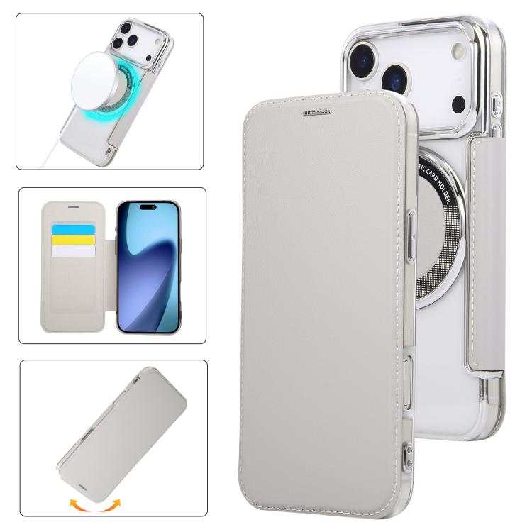 超薄磁吸鍍層素皮手機殼，適用於iPhone 17 Pro Max、iPhone 17 Pro、iPhone 17、iPhone Air、iPhone 16e、iPhone 16 Pro Max