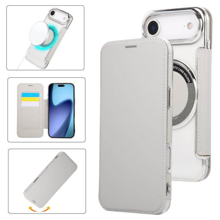 超薄磁吸鍍層素皮手機殼，適用於iPhone 17 Pro Max、iPhone 17 Pro、iPhone 17、iPhone Air、iPhone 16e、iPhone 16 Pro Max