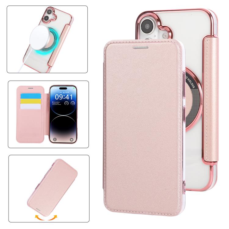 超薄磁吸鍍層素皮手機殼，適用於iPhone 17 Pro Max、iPhone 17 Pro、iPhone 17、iPhone Air、iPhone 16e、iPhone 16 Pro Max