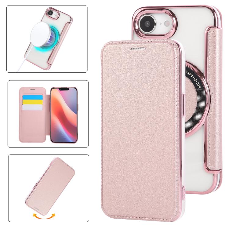 超薄磁吸鍍層素皮手機殼，適用於iPhone 17 Pro Max、iPhone 17 Pro、iPhone 17、iPhone Air、iPhone 16e、iPhone 16 Pro Max