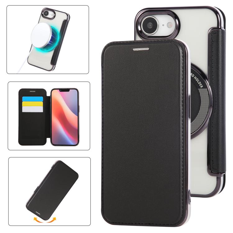 超薄磁吸鍍層素皮手機殼，適用於iPhone 17 Pro Max、iPhone 17 Pro、iPhone 17、iPhone Air、iPhone 16e、iPhone 16 Pro Max