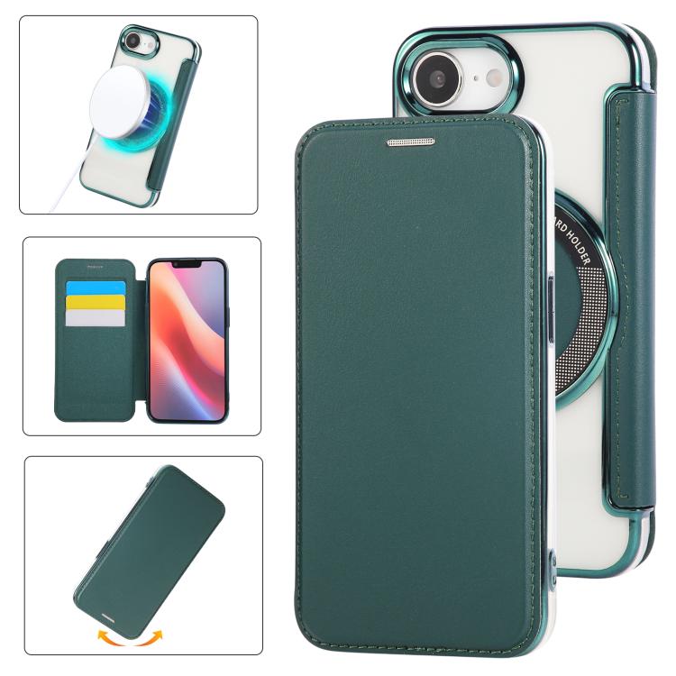 超薄磁吸鍍層素皮手機殼，適用於iPhone 17 Pro Max、iPhone 17 Pro、iPhone 17、iPhone Air、iPhone 16e、iPhone 16 Pro Max