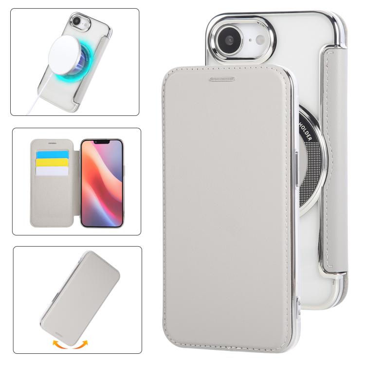 超薄磁吸鍍層素皮手機殼，適用於iPhone 17 Pro Max、iPhone 17 Pro、iPhone 17、iPhone Air、iPhone 16e、iPhone 16 Pro Max