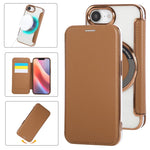 超薄磁吸鍍層素皮手機殼，適用於iPhone 17 Pro Max、iPhone 17 Pro、iPhone 17、iPhone Air、iPhone 16e、iPhone 16 Pro Max